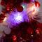 4ft. Pre-Lit Pop up Red & White Tinsel Christmas Tree, Multicolor Lights